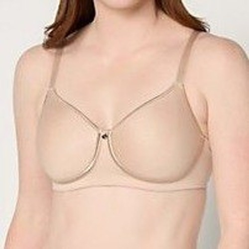 Breezies Featherlite Breathe Wirefree T-Shirt Bra Sunbeige 34D A714229HU5